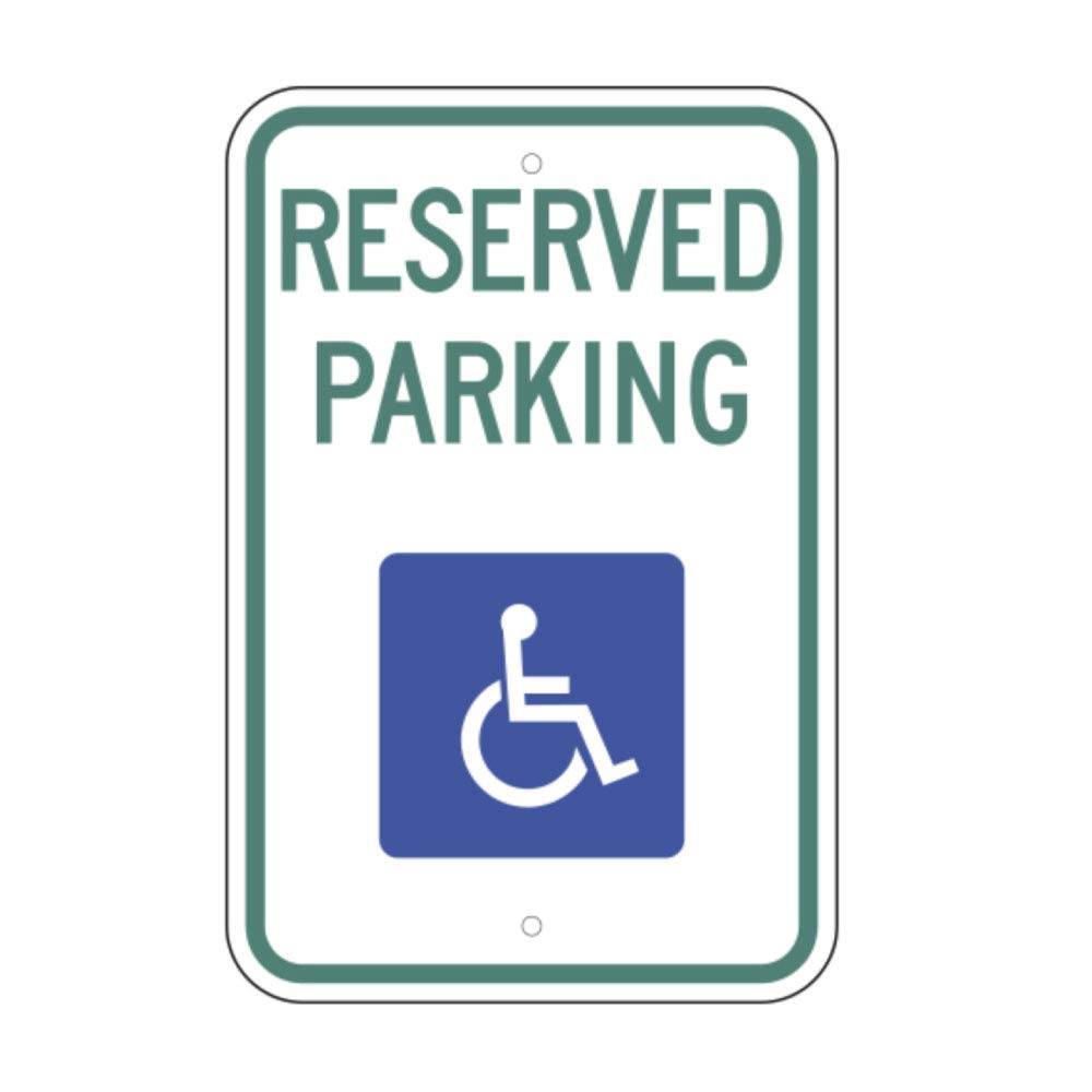 R7-8 Federal Standard Handicap Reserved Parking 12"x18": Yard Signs:  Amazon.com: Industrial & Scientific