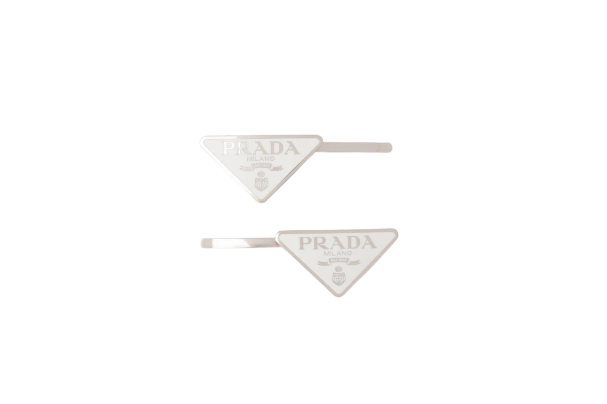 4.Prada Metal hair clips 