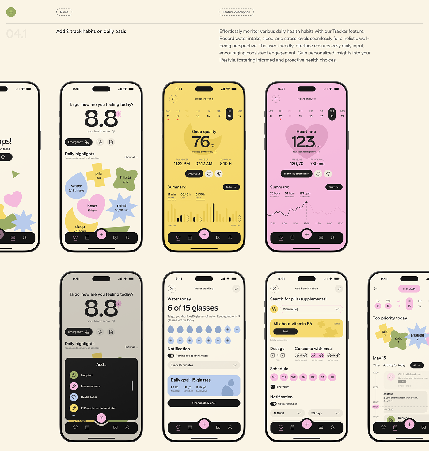 UI ux Health app design Mobile app Web Design  TELEMEDICINE healthcare Wellness medicine