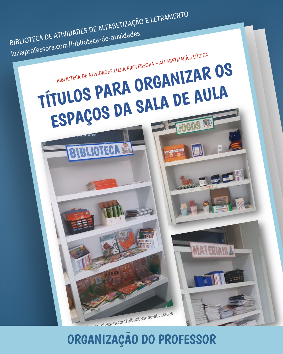 Títulos para organizar a sala de aula na alfabetização