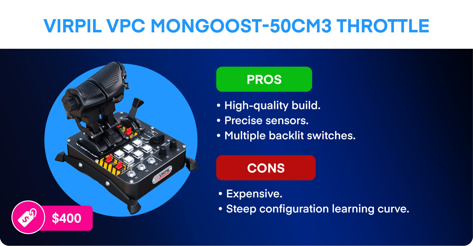 VIRPIL MongoosT Throttle pros, cons, and price.