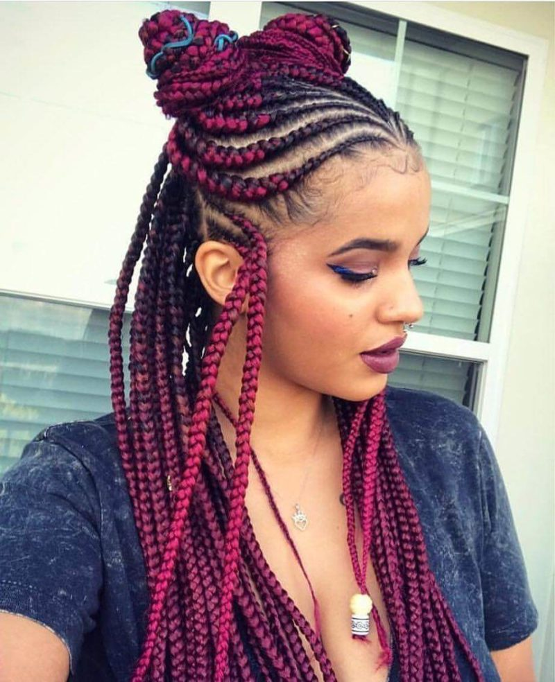 Tribal Braid with a Half Knot and Down