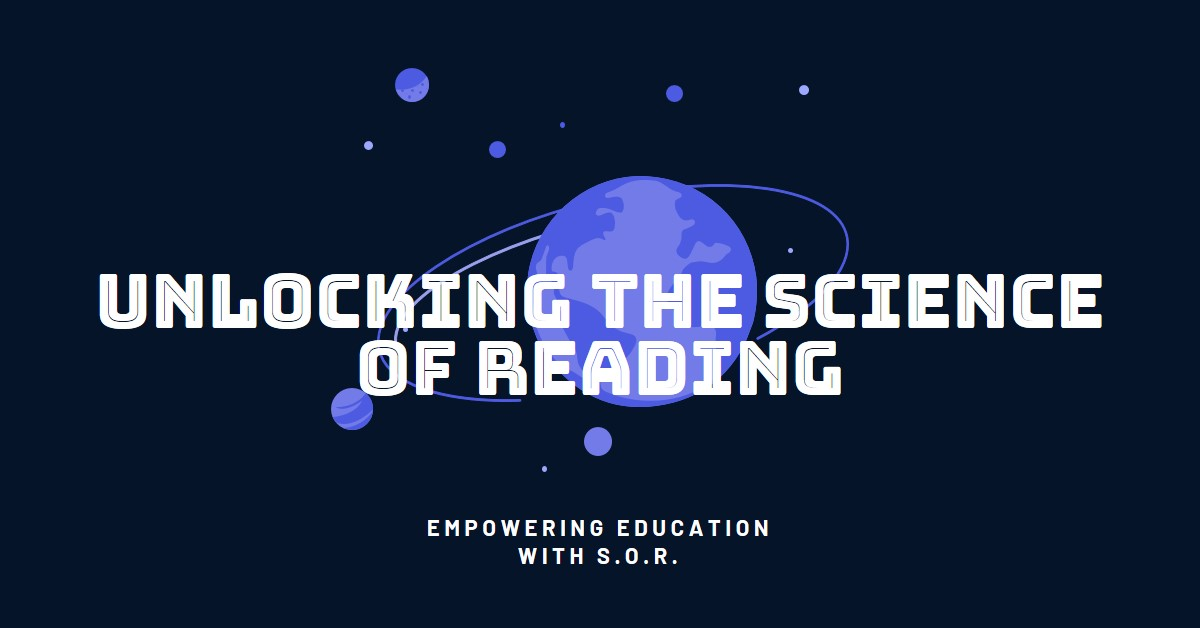 An illustration of a brain with highlighted areas associated with language and reading development, representing the science behind reading acquisition.