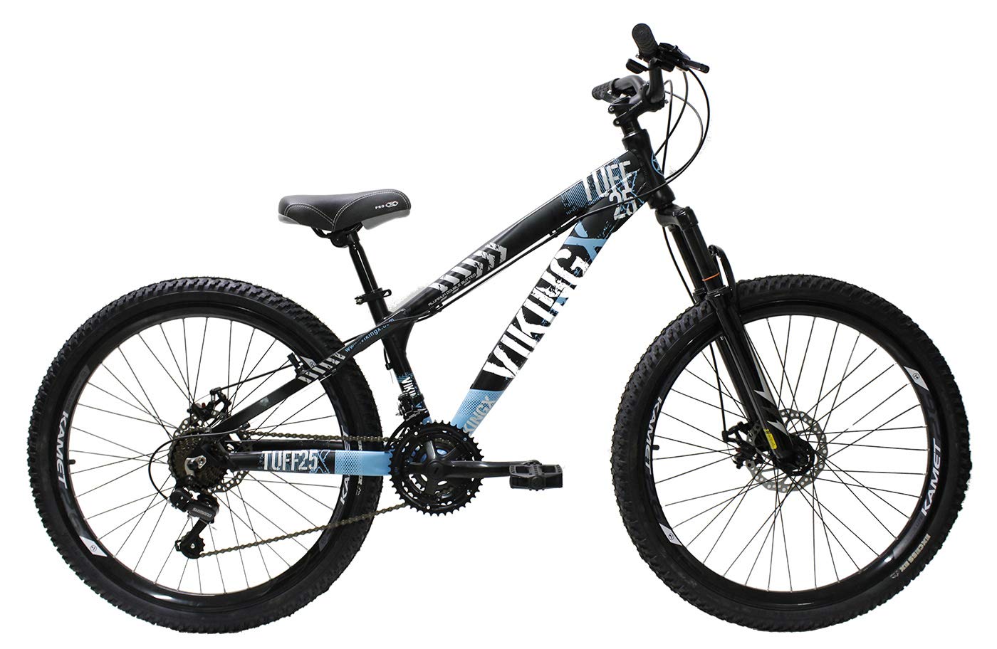 Bicicleta Vikingx Freeride Tuff Aro 26 Freio A Disco 21 Marchas Preto/Azul