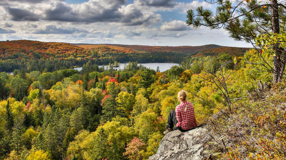 Outlook from a hiking trail at Algonquin Provincial Park