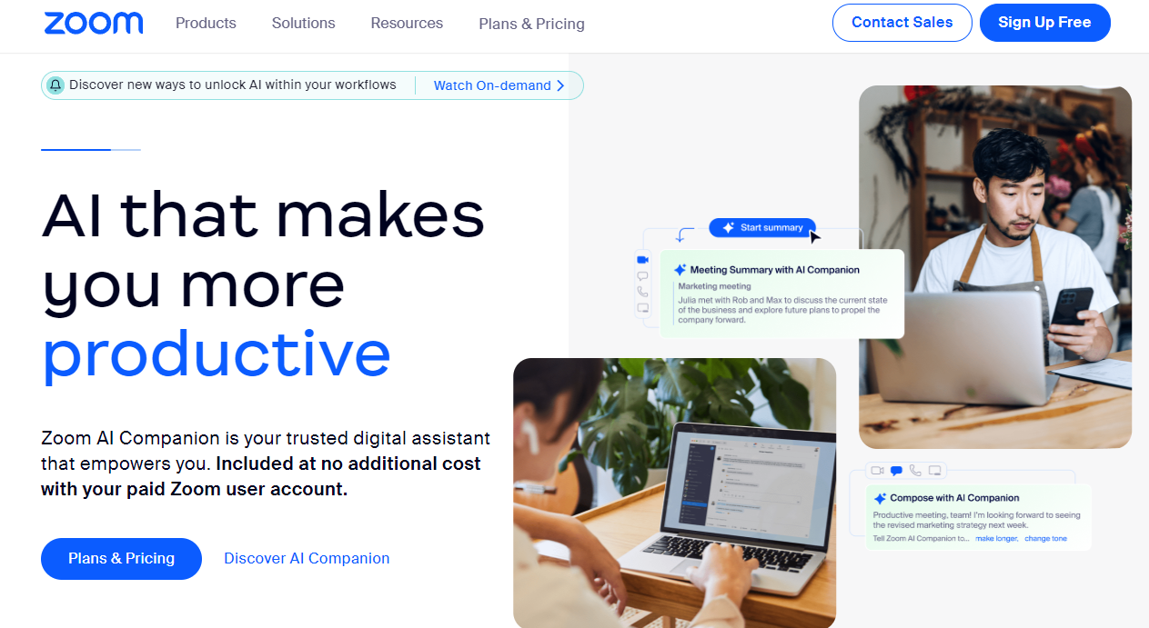 Zoom: AI that makes you more productive