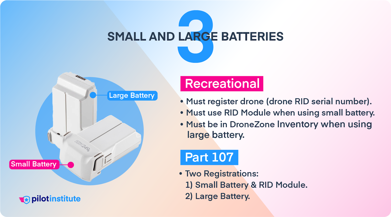 Small and large batteries infographic.