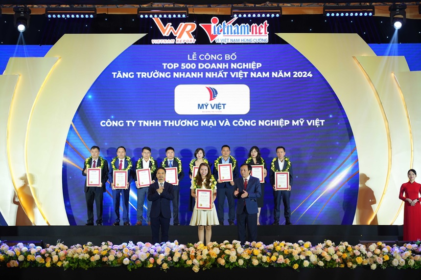 Mỹ Việt đã được xếp hạng 57 trong bảng xếp hạng FAST500 - top 500 doanh nghiệp tăng trưởng nhanh nhất Việt Nam năm 2024