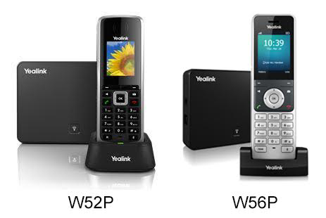 Yealink DECT W52 and W56 IP phones