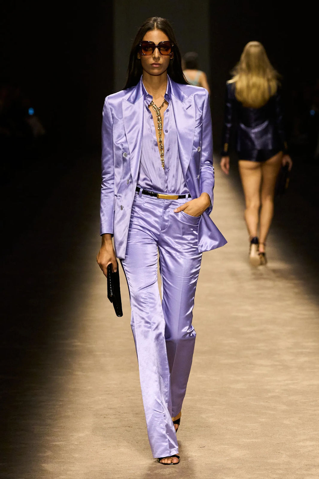 Pastel lilac on the runway