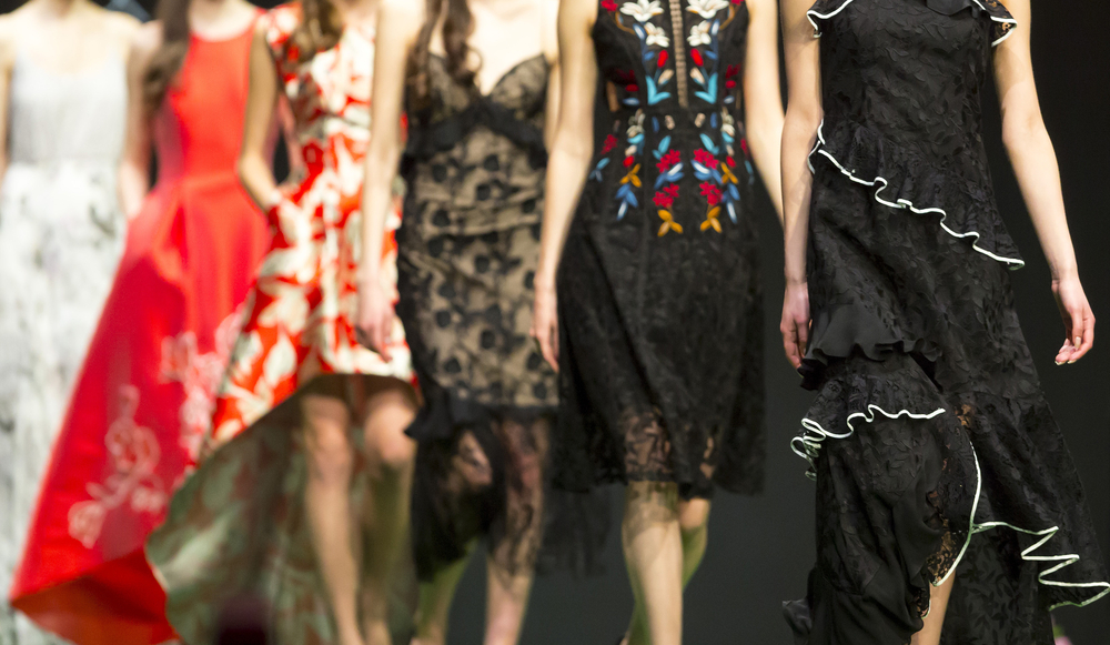 High Fashion Designer Clothing Array