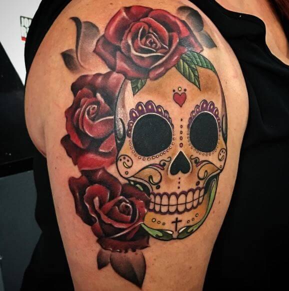 280+ Best Sugar Skull Tattoo Designs With Meanings (2022) Día de los Muertos