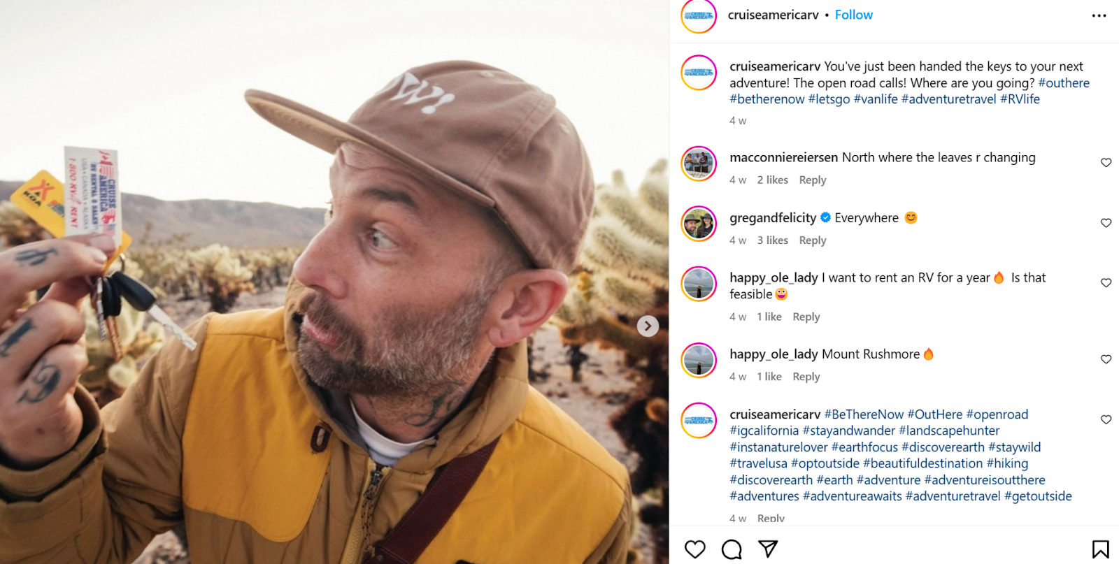 Cruise America's partnership with influencers