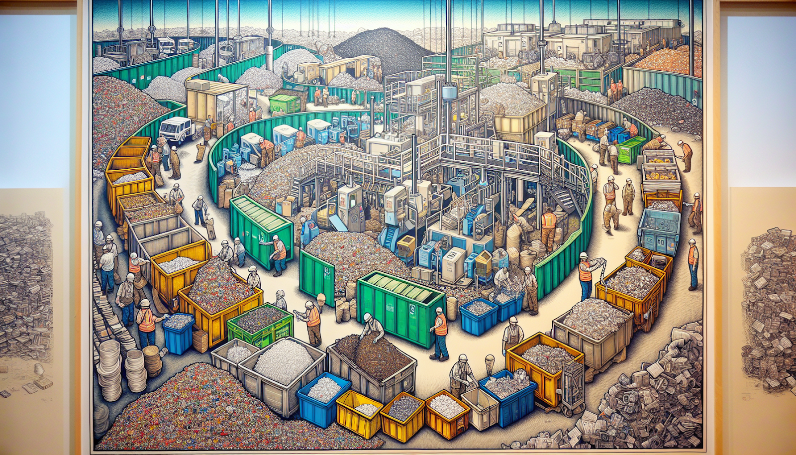 Illustration of comprehensive waste disposal services