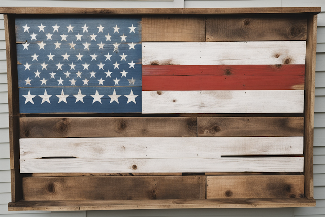 Rustic Pallet Flag