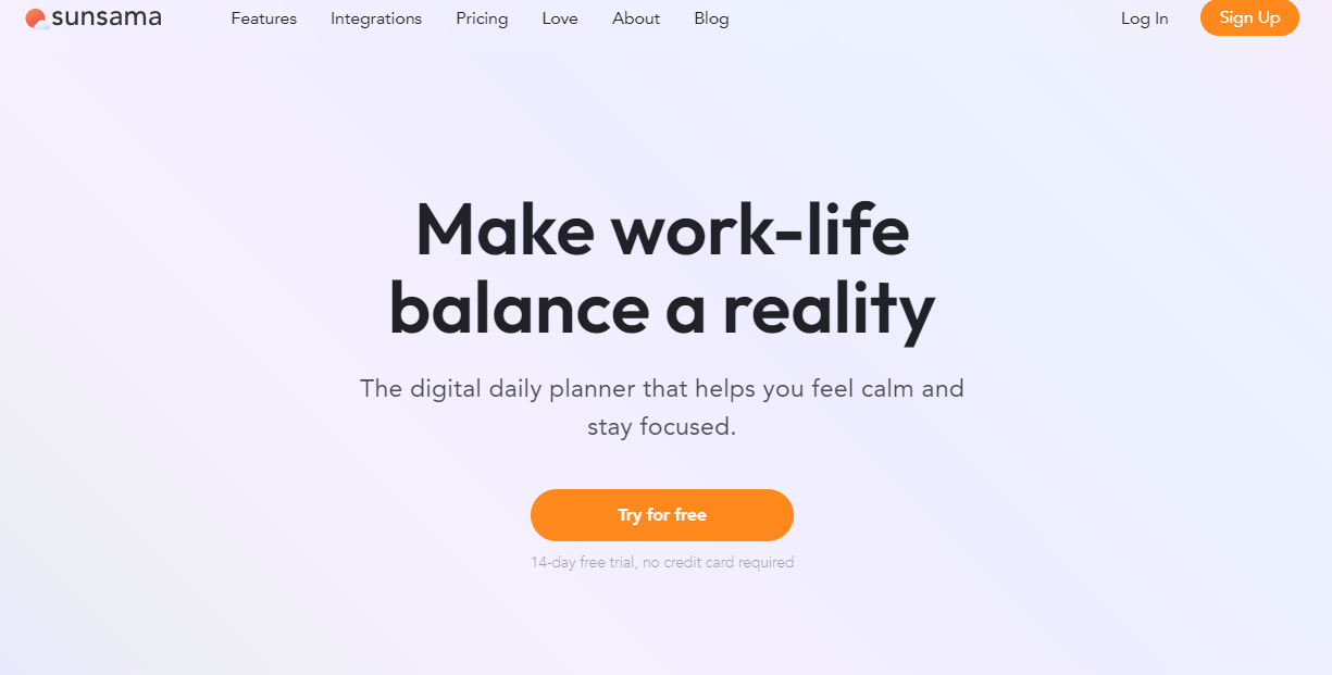 Sunsama: Make work-life balance a reality