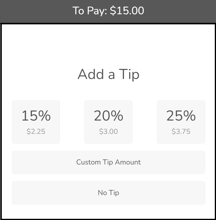 Tipping using Jovvie POS