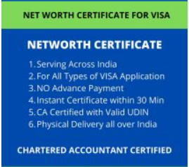 Net Worth Certificate for VISA