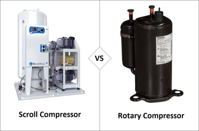 Scroll vs rotační kompresor