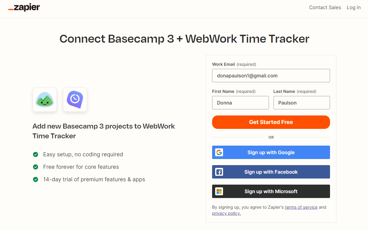 Connect Basecamp 3 with WebWork Time Tracker