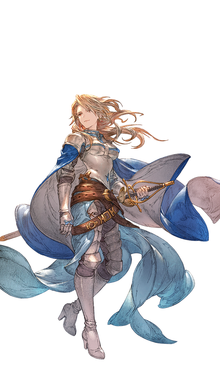 A promotional image of the character Katalina from Granblue Fantasy: Relink. 