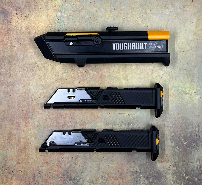 การออกแบบและคุณสมบัติของ ToughBuilt Reload Utility Knife