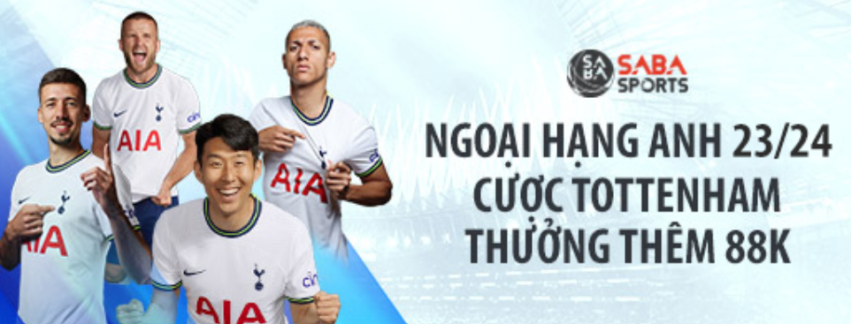 Fun88 Ưu Đãi Thưởng Thêm Tottenham Hotspur tại giải Ngoại Hạng Anh