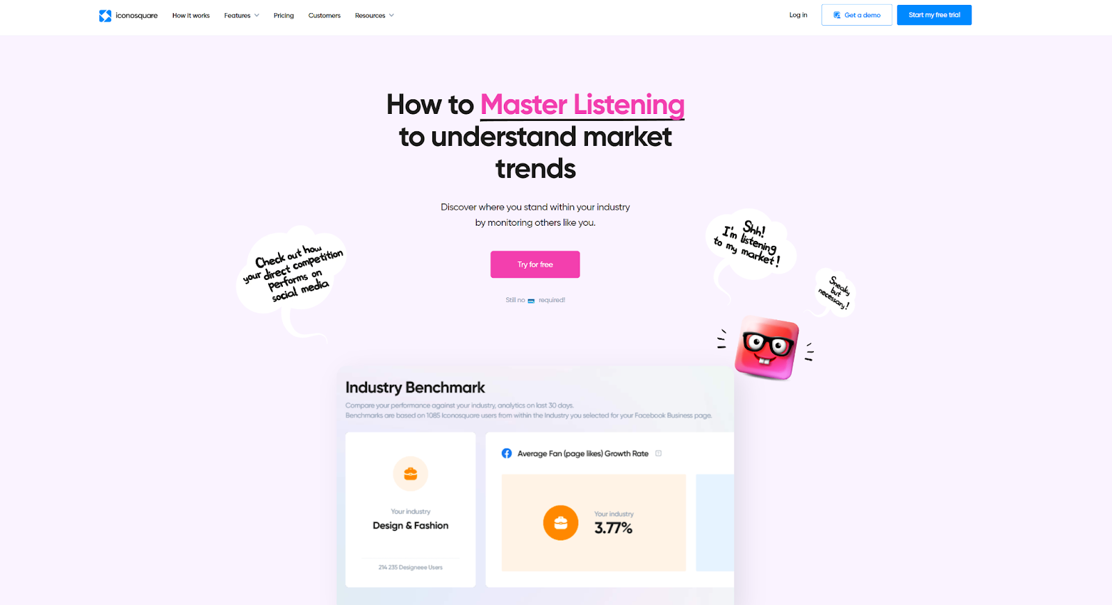 Iconosquare social listening tool
