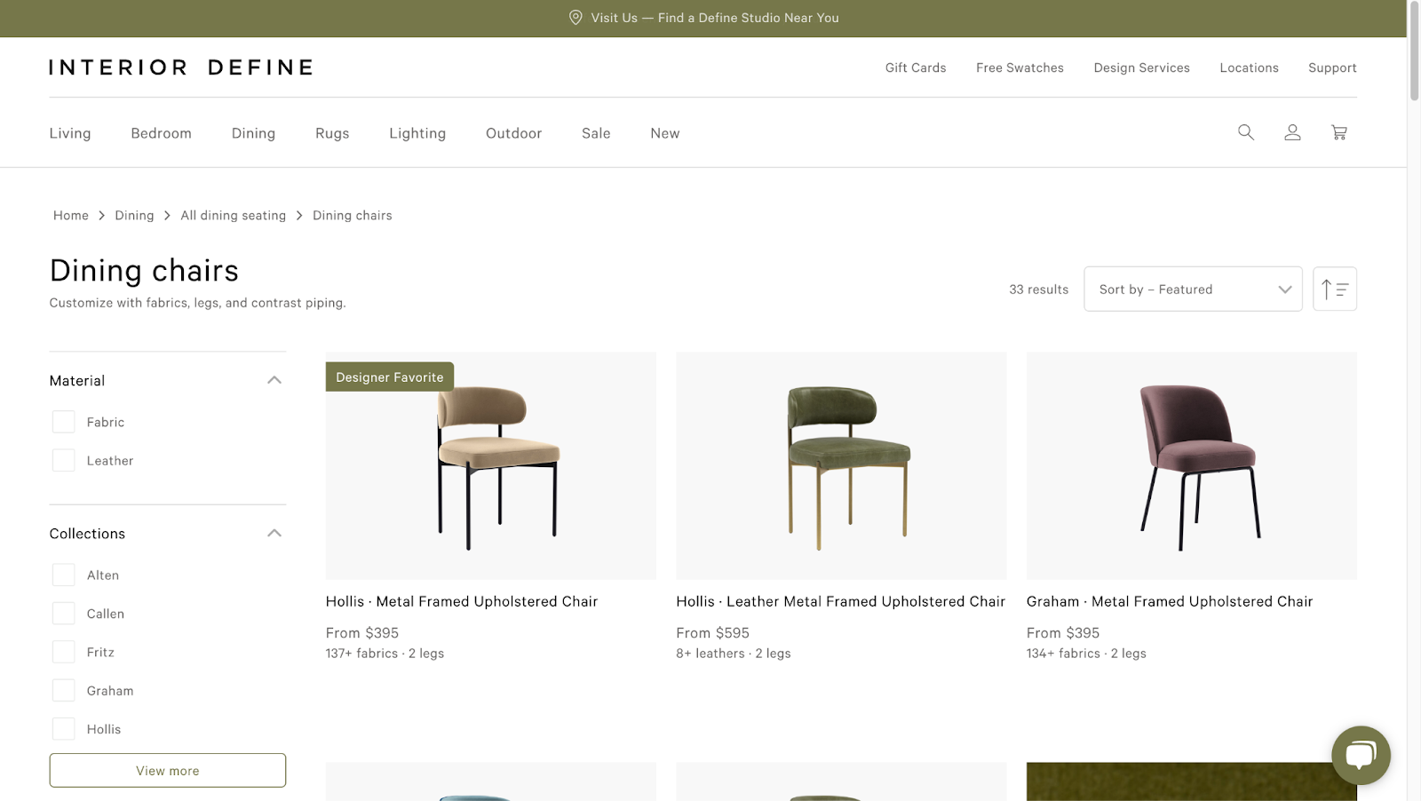 ecommerce replatforming for Interior Define