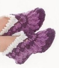 Тапочки спицами Slippers