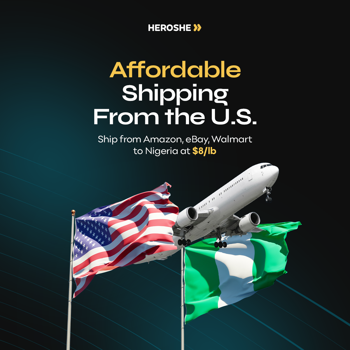Affordable shipping from the U.S to Nigeria
