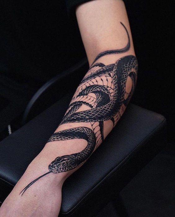 17 Snakes Wrapped Around Arm Tattoo Designs & Ideas | PetPress | Тату  кобры, Татуировки, Современные татуировки
