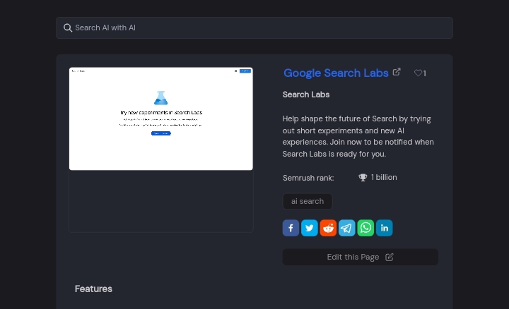 google search labs