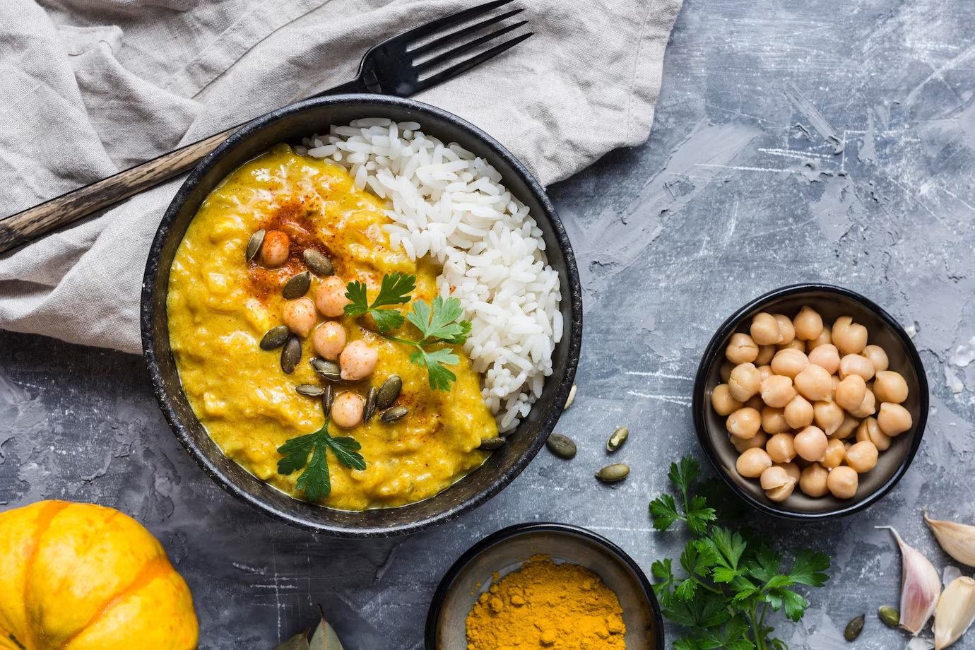 Curry di Verdure con Aromi di Burro Ghee