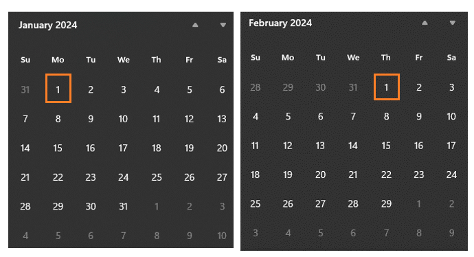 A screenshot of a calendar

Description automatically generated