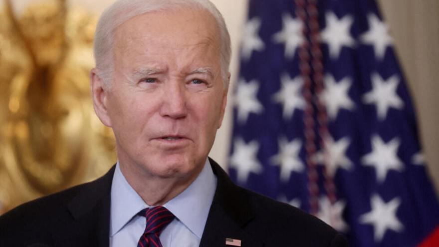 U.S. President Joe Biden holds an event about American retirement economics in the State Dining Room at the White House in Washington, U.S., October 31, 2023.