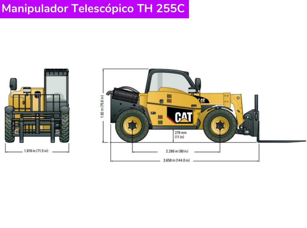 Catálogo Manipulador Telescópico TH 255C Caterpillar