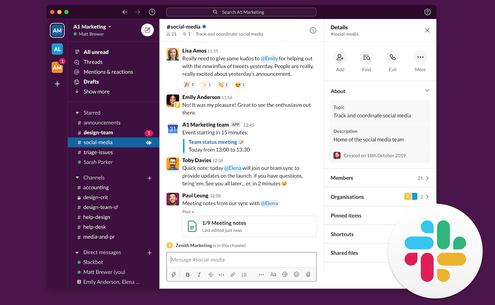 Slack UI