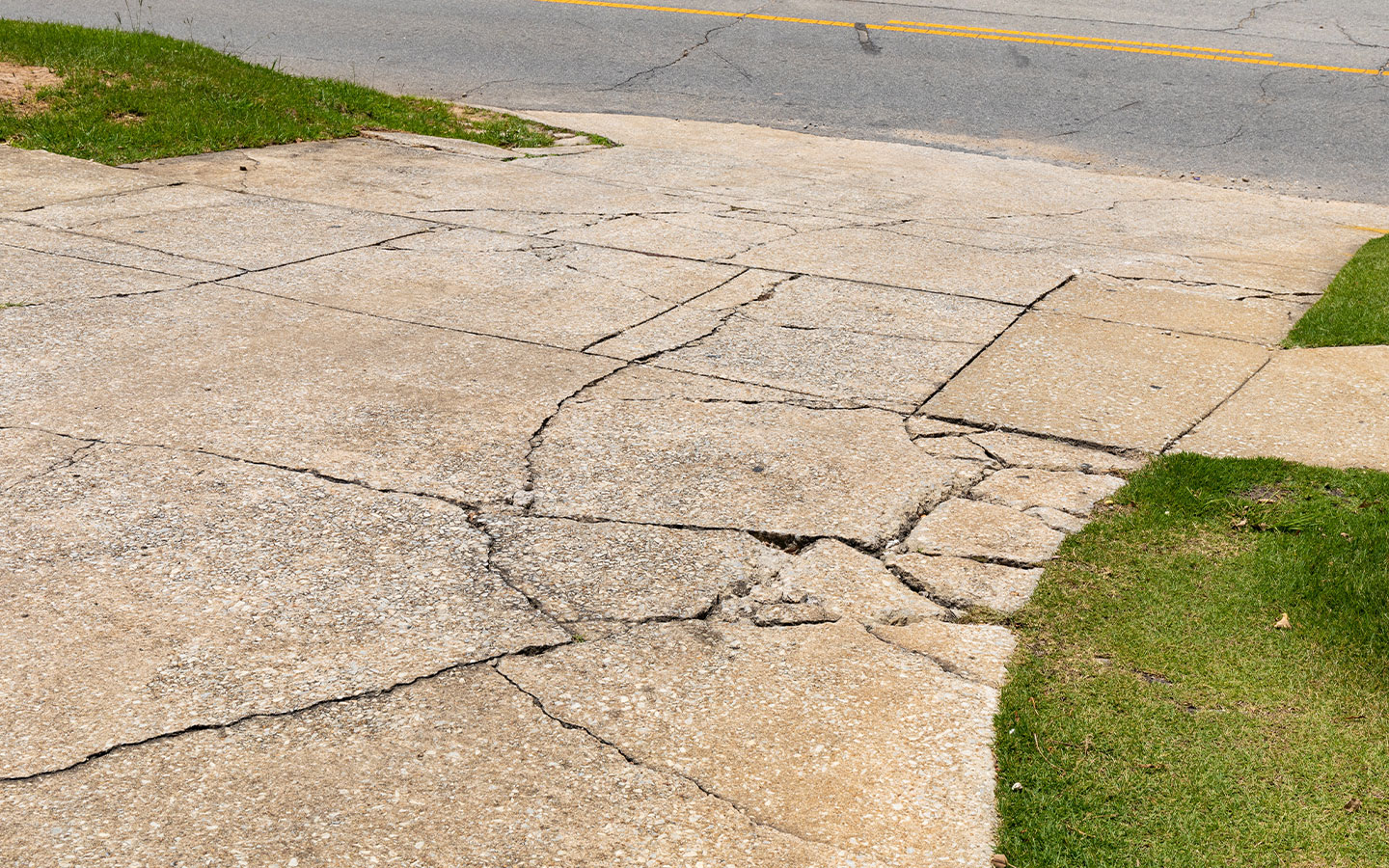 normal issues like driveway cracks don't contribute much to the resale value