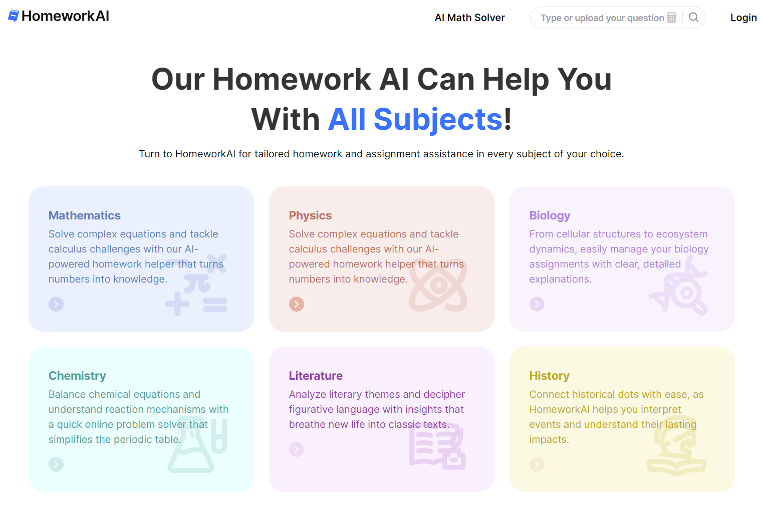 Features that Distinguish Homework AI