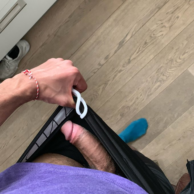 karim yoav lifting his shorts to reveal his hard cut penis