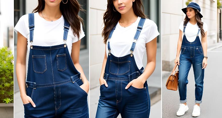A collage of a person in overalls

Description automatically generated
