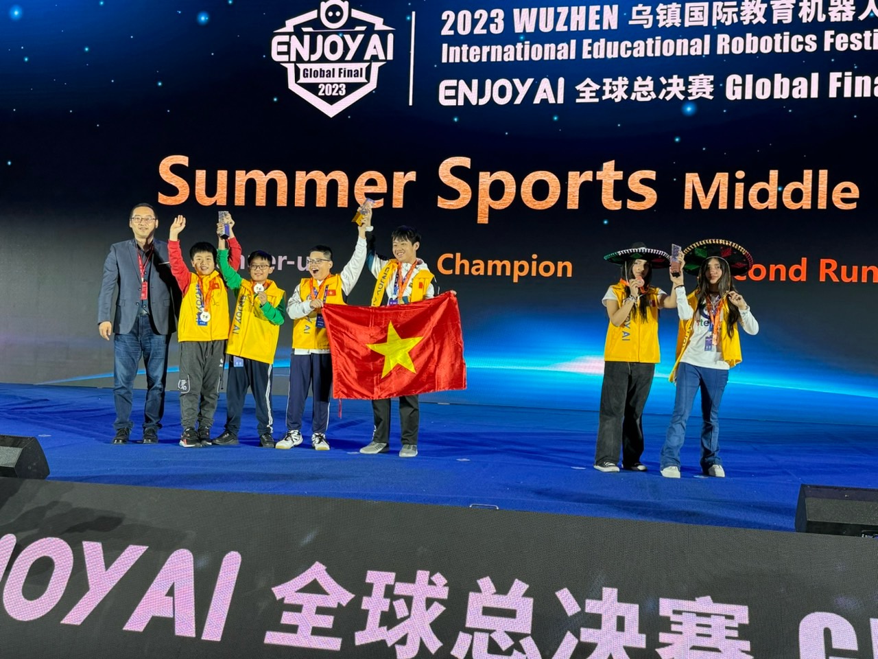 Three teams representing Vietnam have achieved awards in the competition