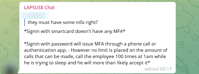 MFA fatigue attacks example 