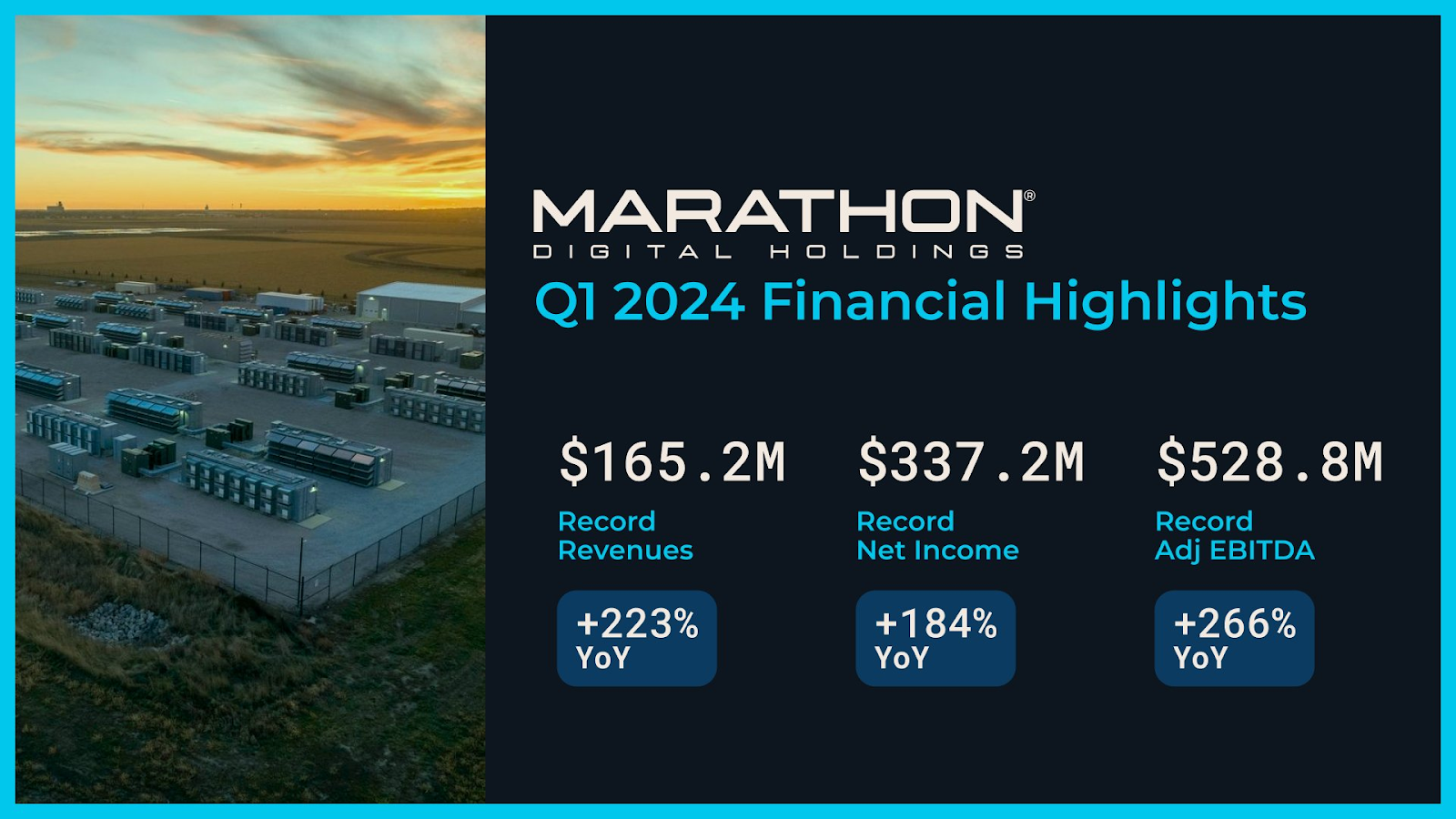 Marathon’s Q1 2024 Earnings Release