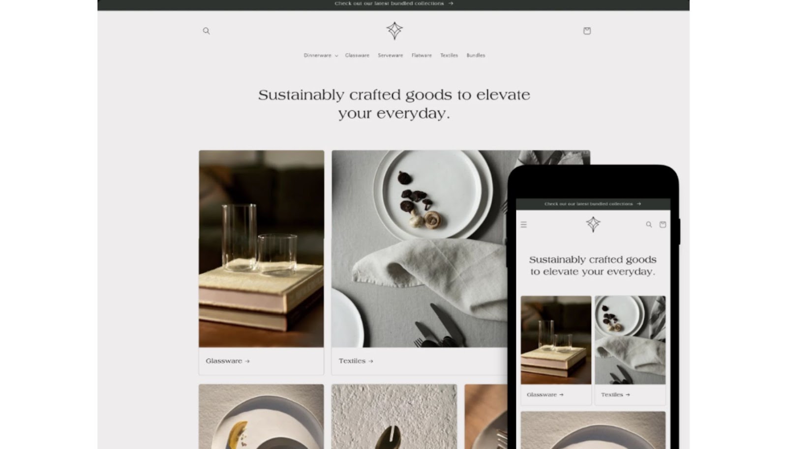 Craft is a free Shopify theme with a modern and responsive design tailored for home and decor businesses.
