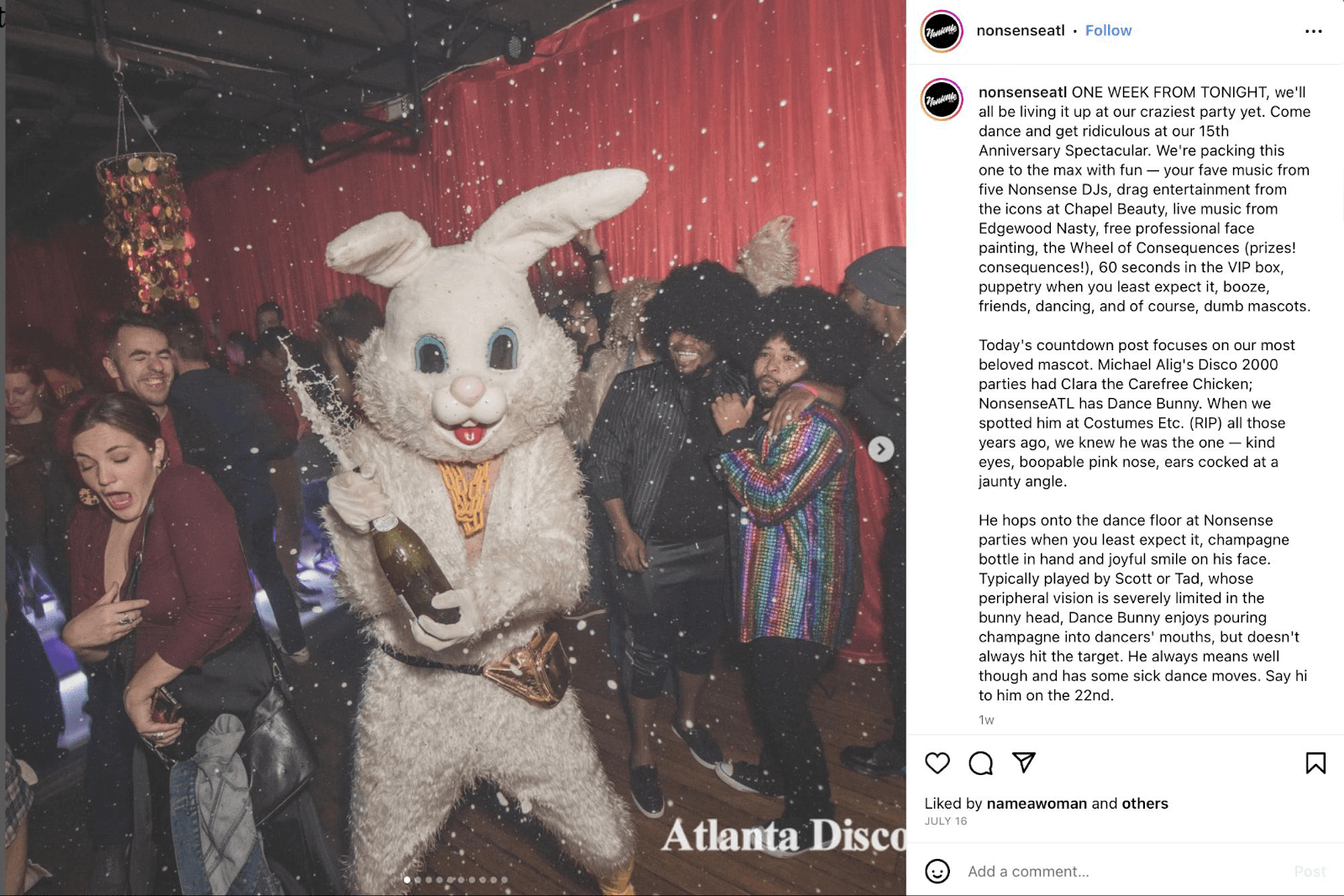 Nonsense alt bunny event