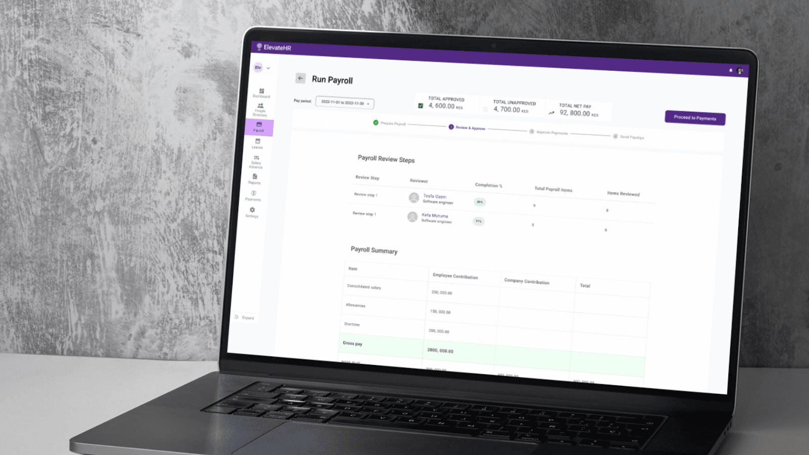 Approving Payroll with ElevateHR's Payroll System