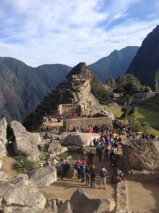 Some of the ruins at Machu Picchu