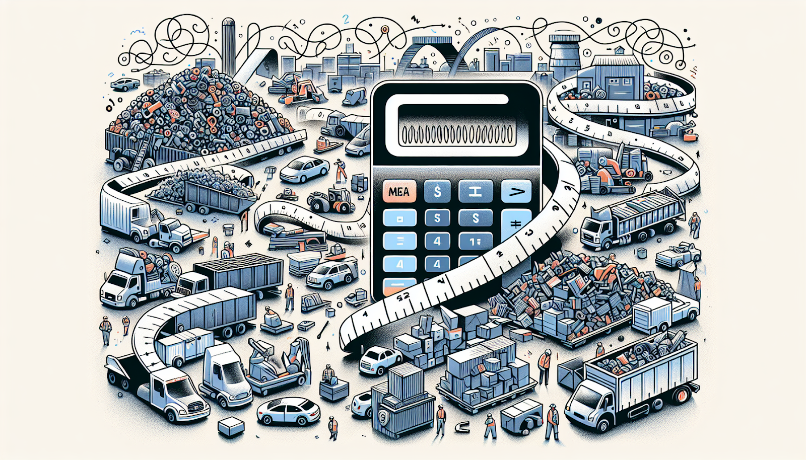 Illustration of estimating junk removal costs